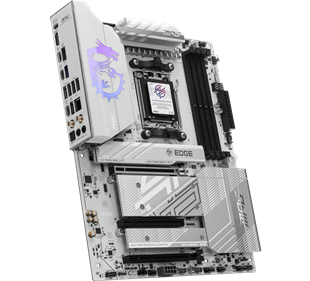 MSI MPG B850 EDGE TI WIFI7 DDR5 HDMI DP PCIE 5.0 AM5 ATX Beyaz