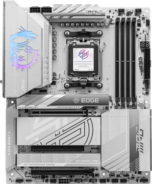 MSI MPG X870E EDGE TI WIFI7 DDR5 HDMI-DP TYPEC PCIE 5.0 AM5 ATX BEYAZ