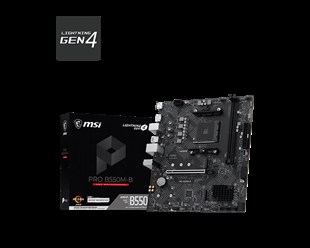 MSI PRO B550M-B AM4 DDR4 4600(OC) HDMI DP 2x M.2 USB 5Gbps mATX