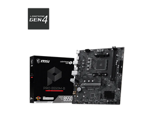 MSI PRO B550M-B DDR4 HDMI-DP PCIE 4.0 AM4 mATX