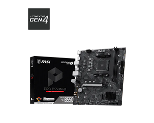 MSI PRO B550M-B DDR4 HDMI-DP PCIE 4.0 AM4 mATX