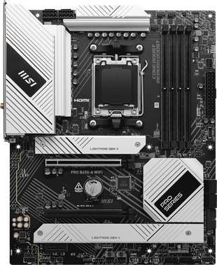 MSI PRO B650-A WIFI6E DDR5 HDMI,DP Port PCIE 4.0 AM5 ATX