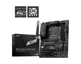 MSI PRO B760-P WIFI6E DDR4 HDMI-DP TYPEC PCIE 4.0 1700p ATX