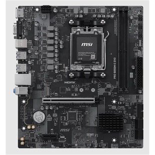 MSI PRO B850M-E EVO DDR5 8200MHZ 1XVGA 1XHDMI 1XM.2 USB MATX AM5 (AMD AM5 9000/8000/7000 SERİLERİ İLE UYUMLU)