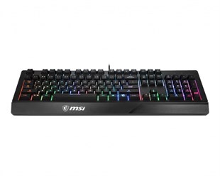 MSI Q TR Vigor GK20 RGB Ledli Sessiz Membran Siyah Oyuncu Klavyesi