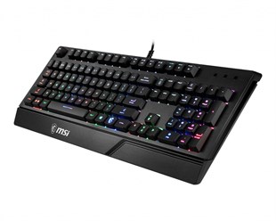 MSI Q TR Vigor GK20 RGB Ledli Sessiz Membran Siyah Oyuncu Klavyesi