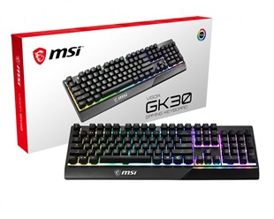 MSI Q TR Vigor GK30 RGB Mekanik Hisli Siyah Oyuncu Klavyesi