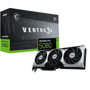 MSI RTX5080 16GB VENTUS 3X OC PLUS 16G GDDR7 256bit HDMI DP PCIe 5.0