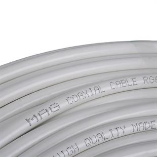Mag RG6-U4 Bakır SAT1 Anten Kablosu 100 Mt