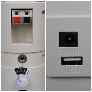 MagicVoice MV-16 7.5 CM 30 Watt Komütatörlü Hat Trafolu Beyaz Sütun Hoparlör (2li Takım)