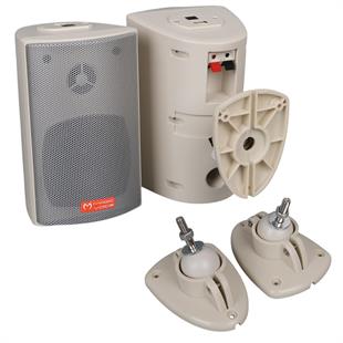 MagicVoice MV-16 7.5 CM 30 Watt Komütatörlü Hat Trafolu Beyaz Sütun Hoparlör (2li Takım)