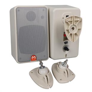 MagicVoice MV-21 10 CM 40 Watt Komütatörlü Hat Trafolu Beyaz Sütun Hoparlör (2li Takım)