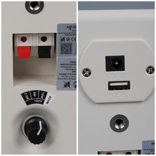 MagicVoice MV-21 10 CM 40 Watt Komütatörlü Hat Trafolu Beyaz Sütun Hoparlör (2li Takım)