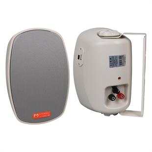 MagicVoice MV-22 12 CM 40 Watt Komütatörlü Hat Trafolu Krem Beyaz Sütun Hoparlör (2li Takım)