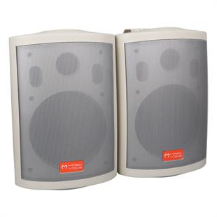 MagicVoice MV-25 16 CM 80 Watt Komütatörlü Hat Trafolu Beyaz Sütun Hoparlör (2li Takım)