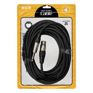 MagicVoice LD379B 10 Metre Canon XLR Dişi - 6.35mm Mono Erkek Metal Jak Mikrofon Ses Kablosu