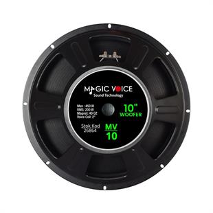 Magicvoice MV-10 Maks. 450 Watt / Rms 200 Watt 10” Siyah 25 Cm Woofer Yedek Hoparlör