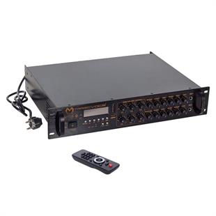 MagicVoice MV-1218 240W 5 Bölgeli USB/SD/Bluetooth Hat Trafolu Profesyonel PA Amfi