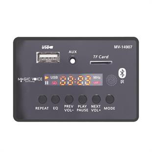 Magicvoice MV-14907 USB-SD-AUX-Bluetooth Kumandalı Ekranlı Oto Teyp Çevirici Dijital Player Board