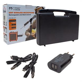 Magicvoice MV-19589 Uhf Yaka Tipi Enstrüman İkili Mikrofon Set