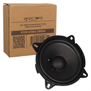 Magicvoice MV-38854 4 Ohm 80 Watt 10 cm Tekli Oto Hoparlör