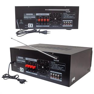 MagicVoice MV-550 2x100W USB/SD/Bluetooth 4 Mikrofon Girişli Stereo Mixer Amfi