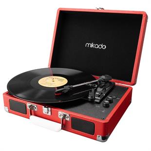 Mikado Nostalgia MN-P317 Kırmızı Pikap+Rca+Bluetooth Destekli Müzik Kutusu