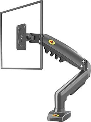 N.Bayou F80 amortisörlü monitör masa siyah kol