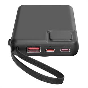 NCT PLUS OMI Series P10 10000mAh PD20W + QC3.0 18W 15W Magsafe + Watch Siyah LCD Taşınabilir Pil Şarj Cihazı Powerbank