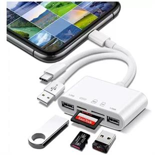 Daytona NK1032 Pro Usb+Tip-C+Ligtn=>USB+SD/TF+Ligh