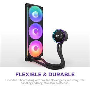 NZXT 360MM LCD KRAKEN ELITE 360 RGB v2 RL-KR36E-B2 AM5-1851p Sıvı Soğutmalı İşlemci Fanı