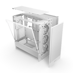 NZXT H5 FLOW 2024 RGB CC-H52FW-R1 Gaming Mid-Tower PC Kasası Beyaz