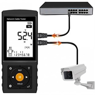 Novacom NVC-LT200 3 Lcd Ekranlı Tdr Metraj - Pse Voltaj - Network Kablo Test Cihazı
