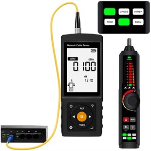 Novacom NVC-LT300S 3 Lcd Ekranlı Tdr Metraj - Pse Voltaj - Fiber Optik Kablo Test Cihazı