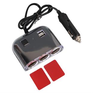 Olesson 1505 12-24V Çift USB Girişli 120W 80cm Kablolu 3LÜ Araç Çakmak Çoklayıcı