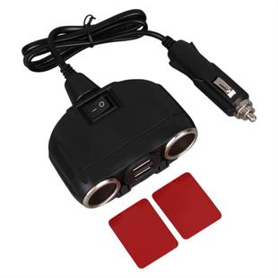 Olesson 1630 12-24V Çift USB Girişli 120W 80cm Kablolu 2LI Araç Çakmak Çoklayıcı