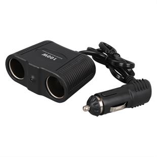 Olesson 1642 12-24V 100W 70cm Kablolu 2li Araç Çakmak Çoklayıcı