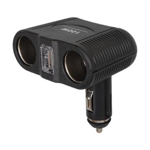 Olesson 1646 12-24V Tek USB Girişli 100W Çiftli Araç Çakmak Çoklayıcı