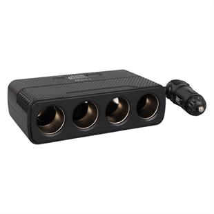 Olesson 2014 12-24V Type-C + USB-A Girişli 120W 80cm Kablolu 4lü Araç Çakmak Çoklayıcı