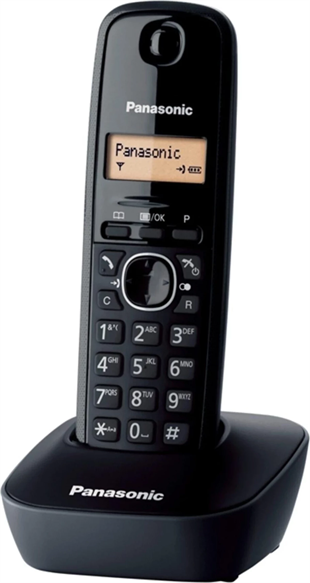 PANASONIC KX-TG1611 Kablosuz LCD Ekranlı Telefon Gri
