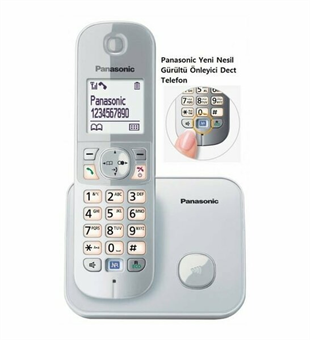 PANASONIC KX-TG6811 Kablosuz LCD Ekranlı Telefon Beyaz