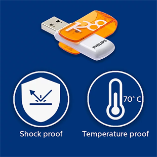 PHILIPS 128GB USB 2.0 Vivid FM12FD05B/00 Turuncu Taşınabilir Bellek