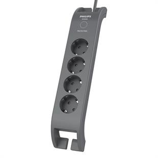 PHILIPS 4-lü SPN3140A/62 900 Joules Akım Koruma Prizi Gri