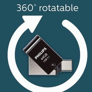PHILIPS 64GB USB3.1 TYPE-C 100/150 MB/S FM64DC152B