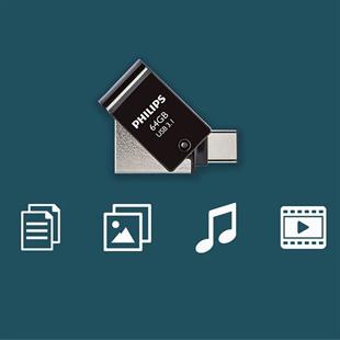 PHILIPS 64GB USB3.1 TYPE-C 100/150 MB/S FM64DC152B
