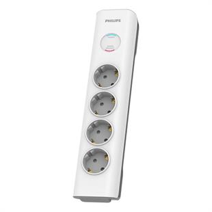 PHILIPS SPN7040WA/62 600J 4LÜ / 2M AKIM KORUMALI PRİZ