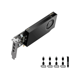 PNY RTX A1000 8GB GDDR6 128bit 4X mDP PCIe 16X v4.0 Kutusuz