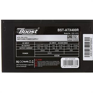 POWER BOOST BST-ATX400R 400W 12cm FANLI POWER SUPPLY KUTULU