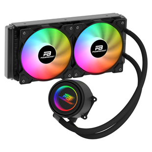 POWERBOOST 240MM CIRCLE 240B PB-LCS-CR240B Rainbow Fanlı AM5-1851p Sıvı Soğutmalı İşlemci Fanı