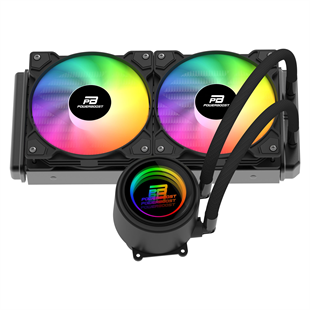 POWERBOOST 240MM CIRCLE 240B PB-LCS-CR240B Rainbow Fanlı AM5-1851p Sıvı Soğutmalı İşlemci Fanı